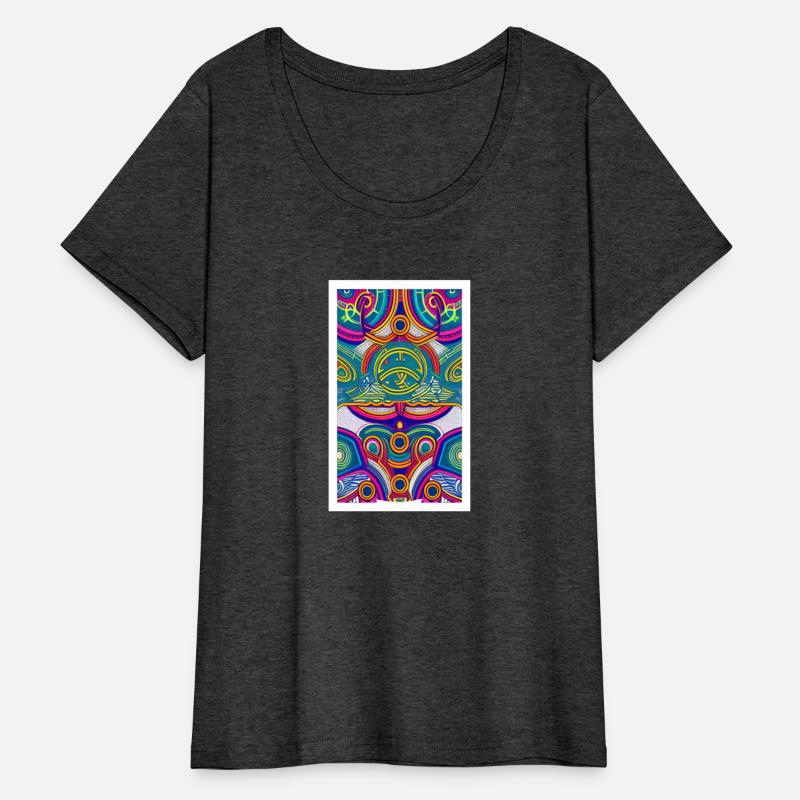 Trippy Neon Psychedelic 2D Digital Art