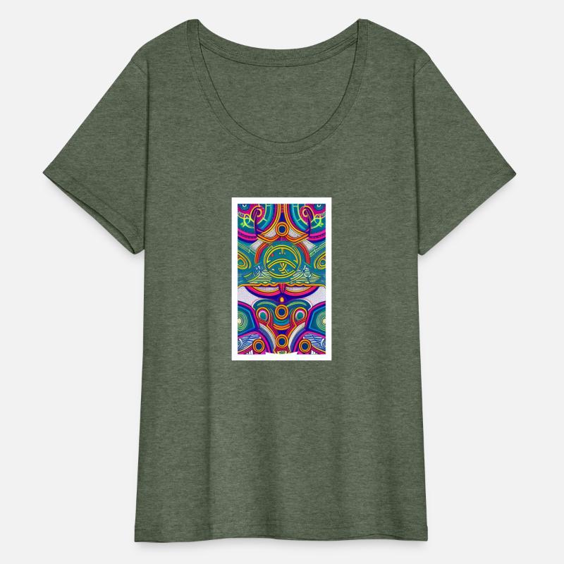 Trippy Neon Psychedelic 2D Digital Art