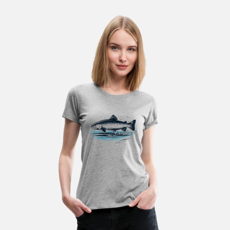 Trout in lake fishing angler nature outdoor motif