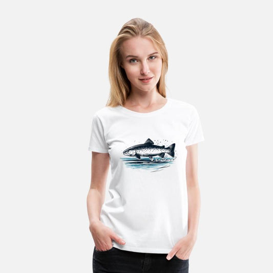 Trout in lake fishing angler nature outdoor motif