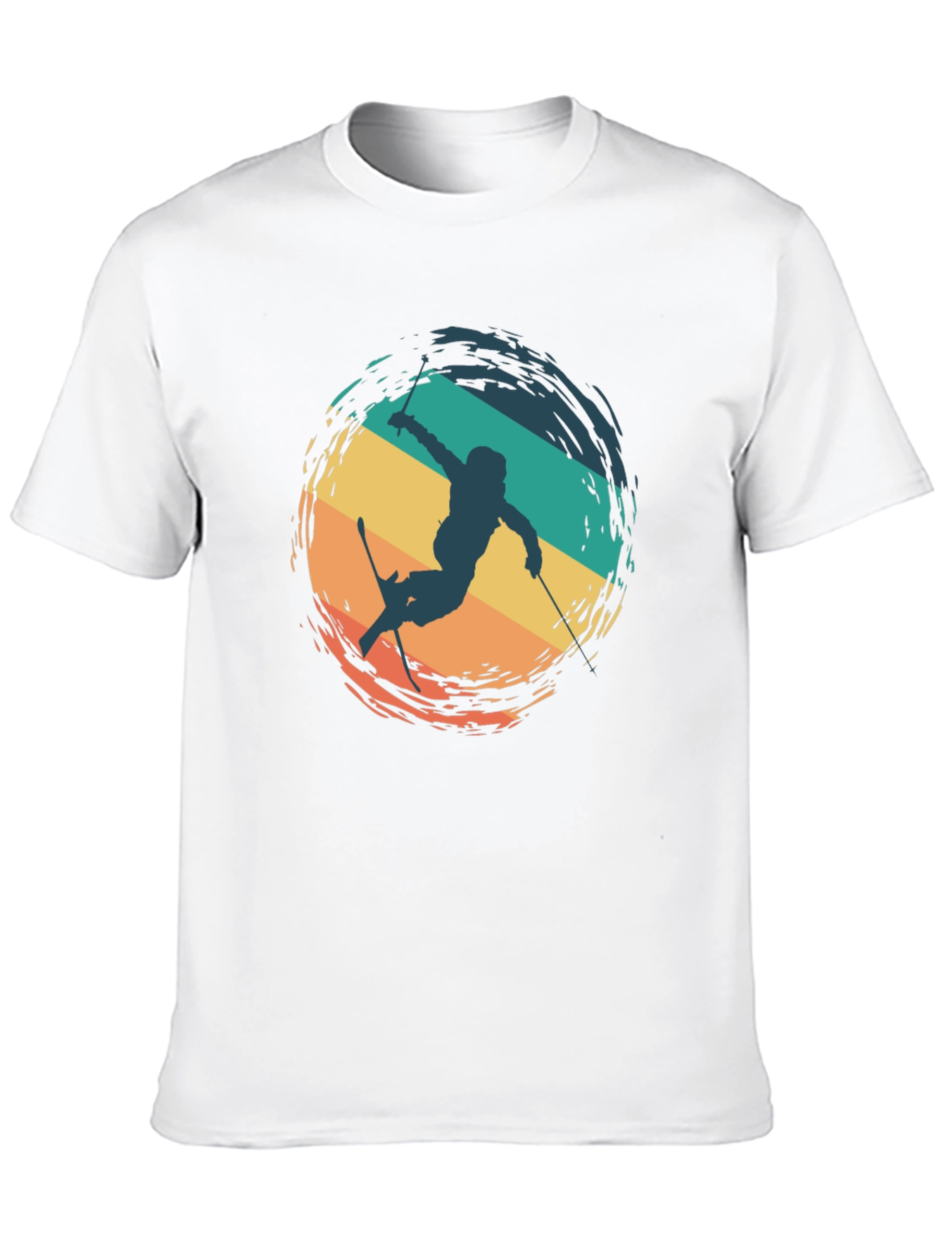 Retro Ski T-Shirt - Stylish Winter Apparel