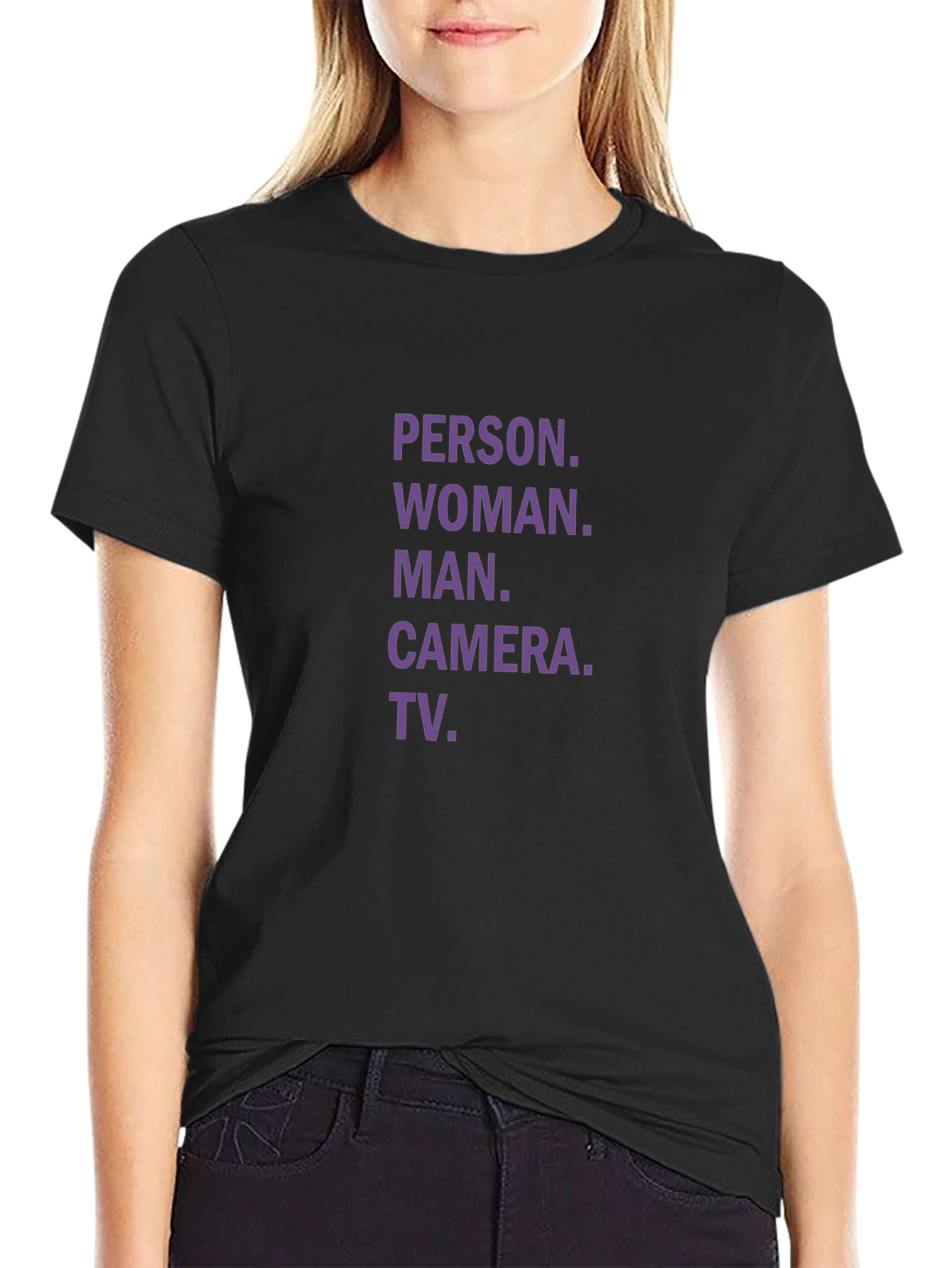 Person Woman Man Camera TV T-Shirt