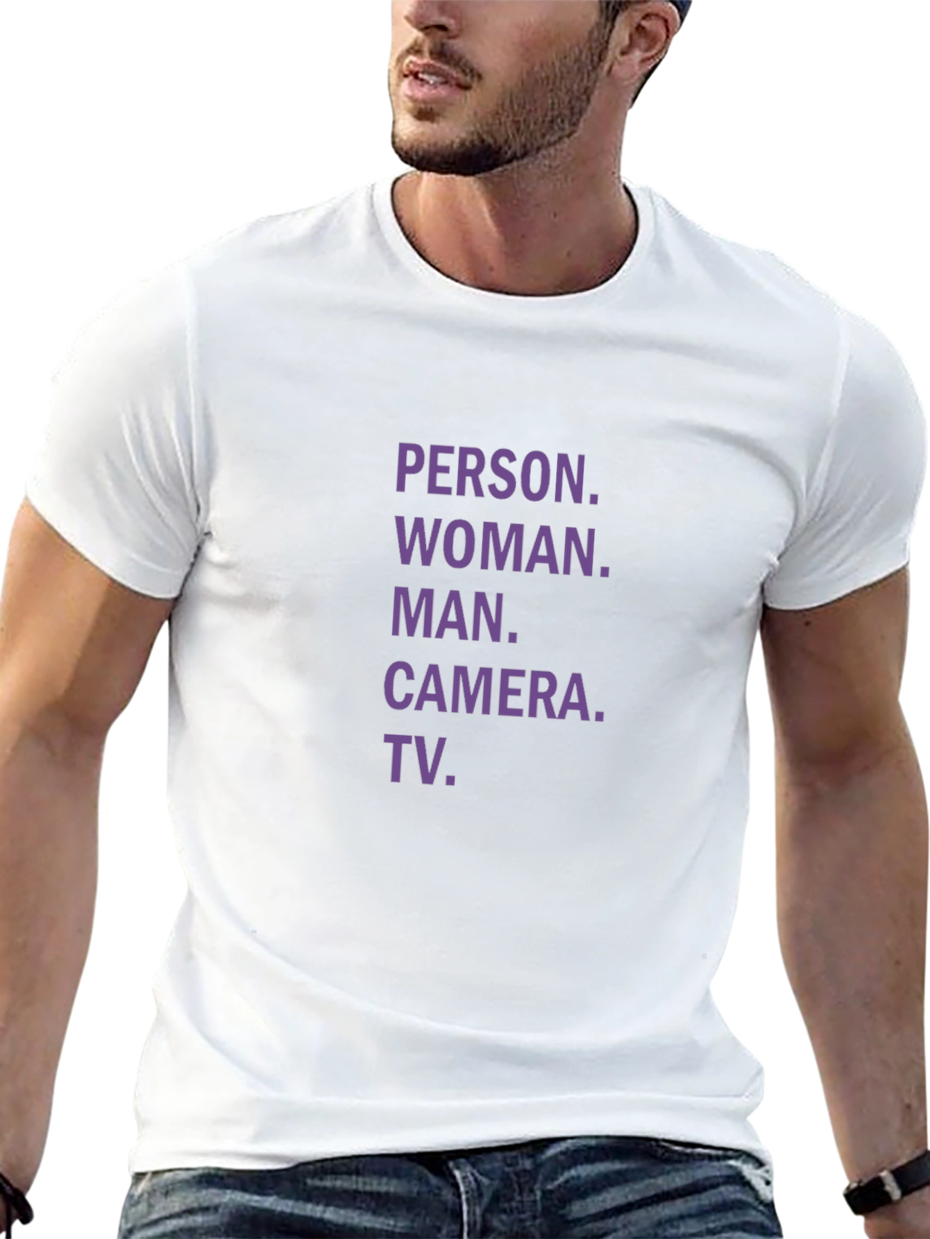 Person Woman Man Camera TV T-Shirt