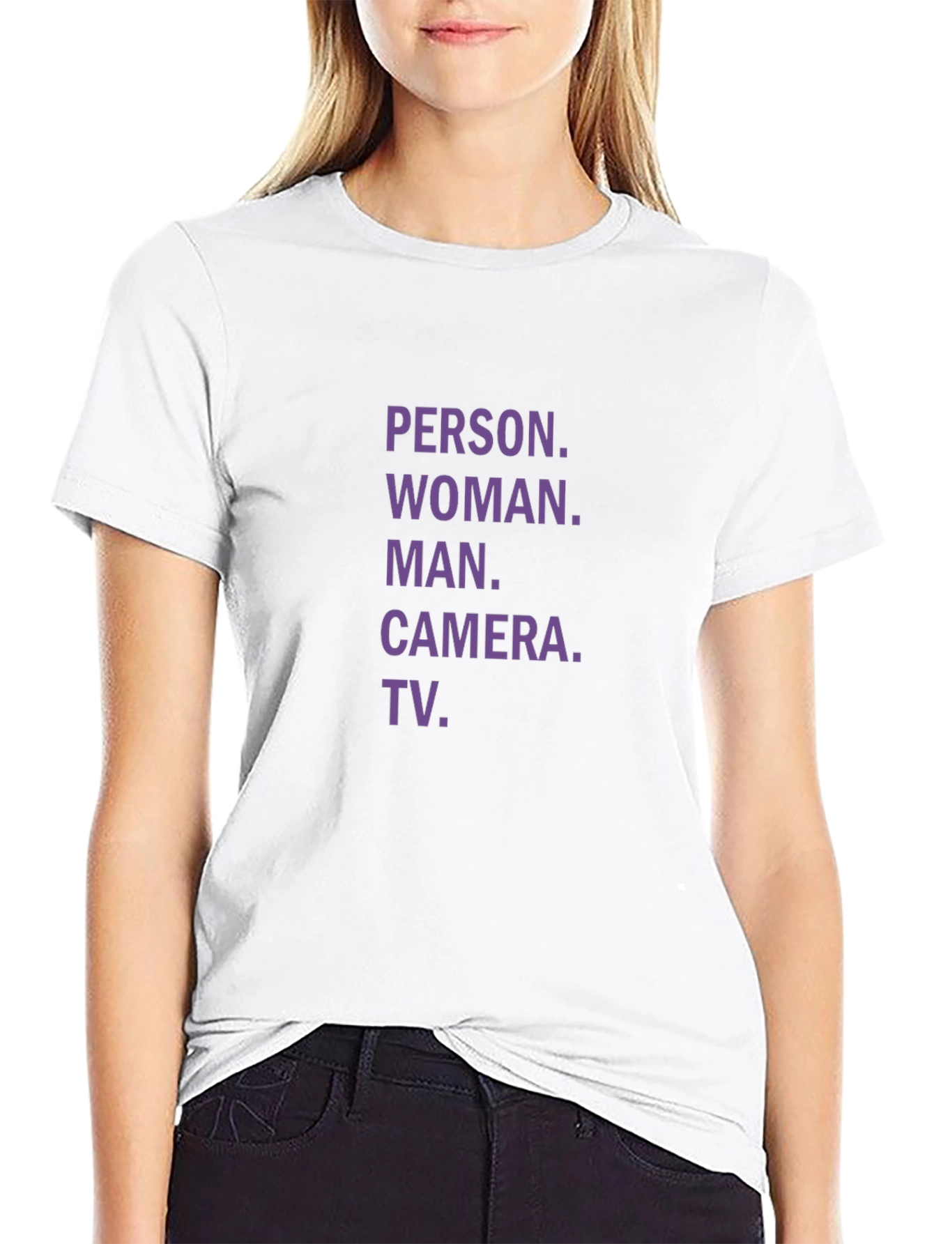 Person Woman Man Camera TV T-Shirt