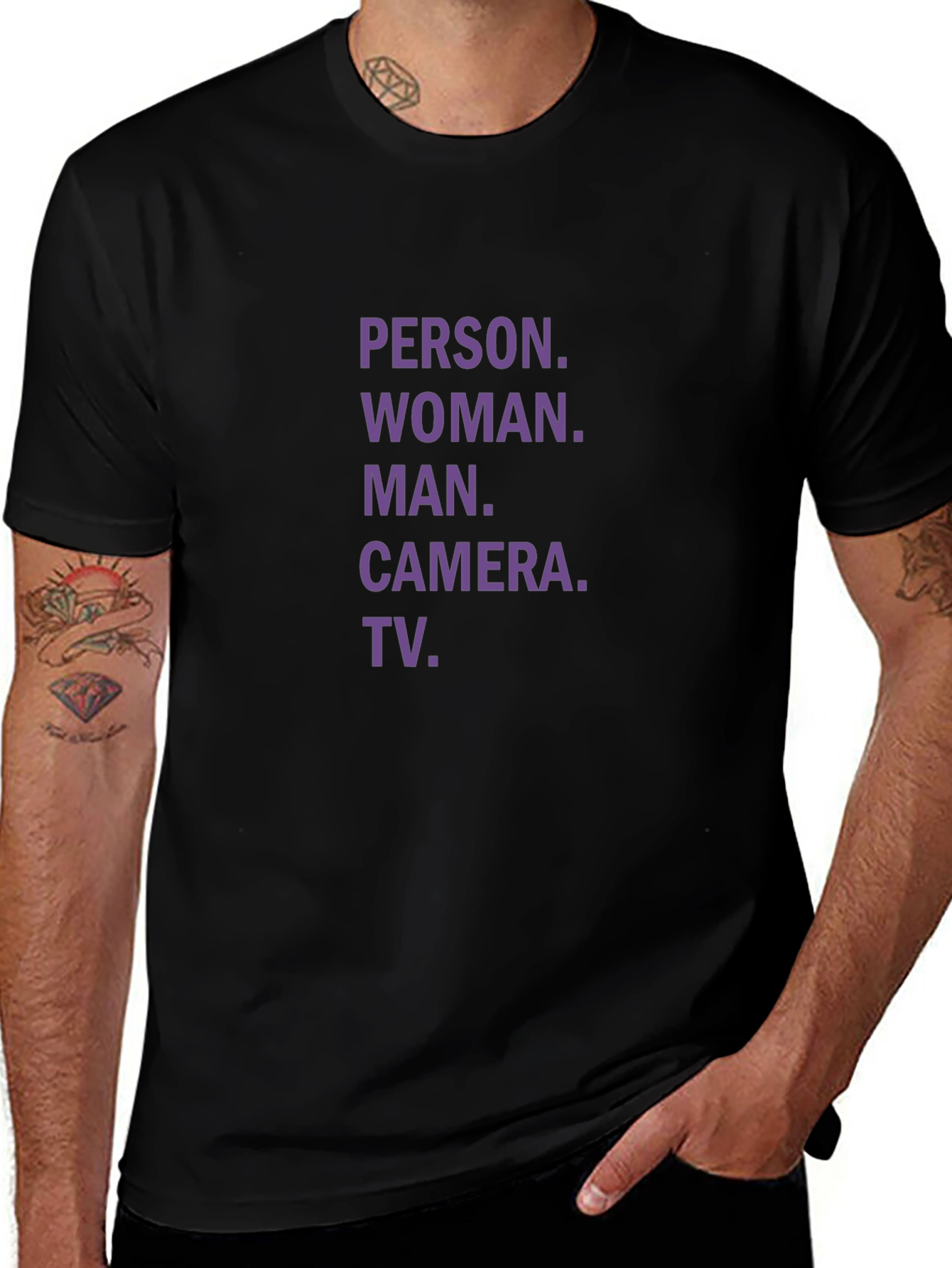 Person Woman Man Camera TV T-Shirt