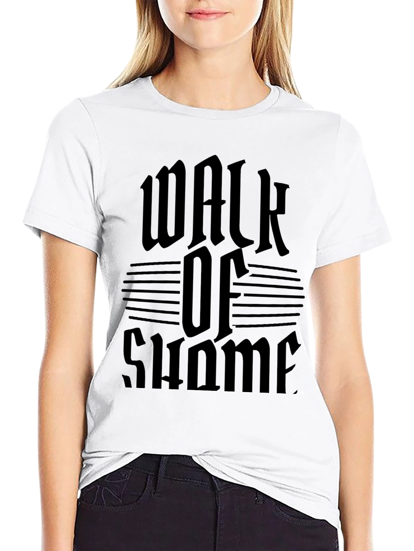 Walk of Shame Graphic T-Shirt - Black