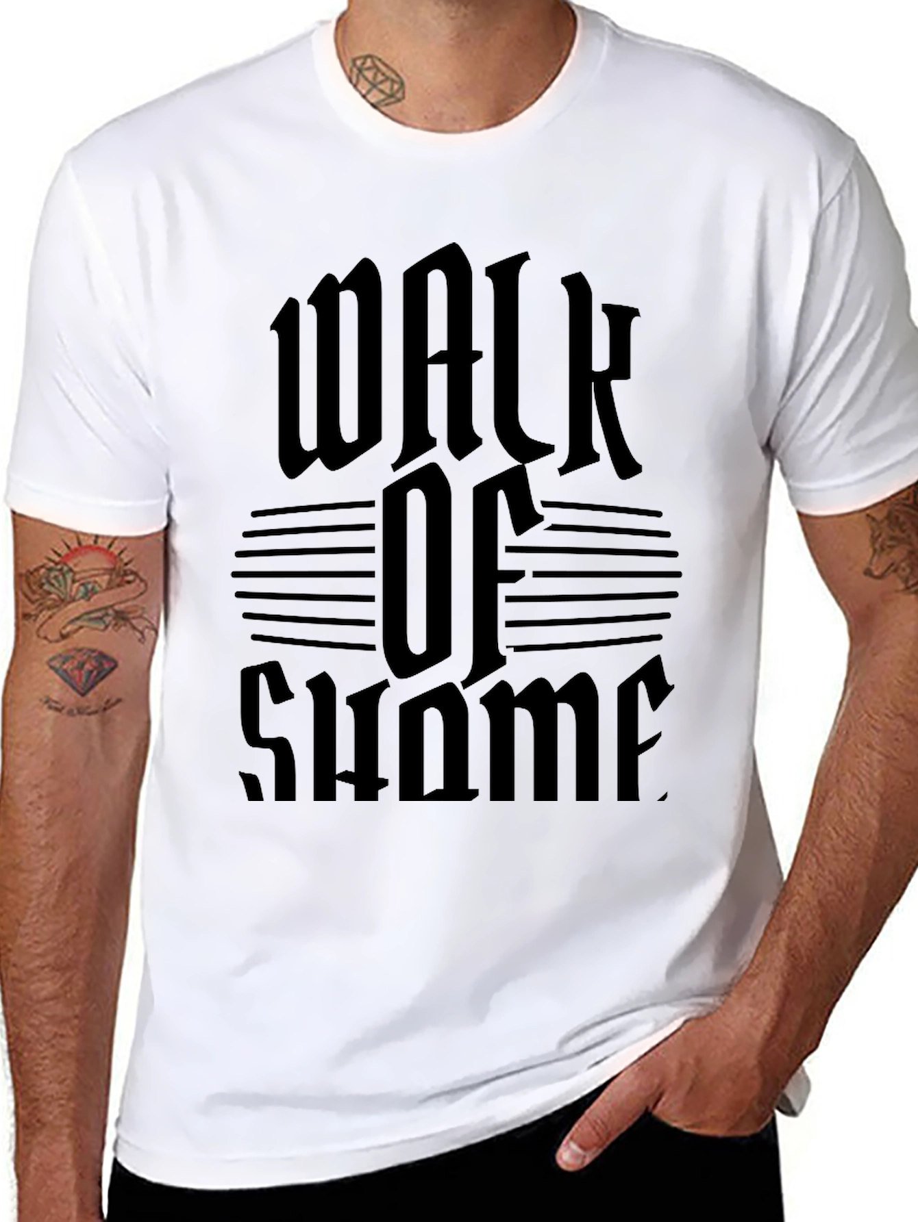 Walk of Shame Graphic T-Shirt - Black