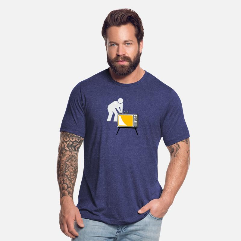 TV show the person holding the television t-shirt
