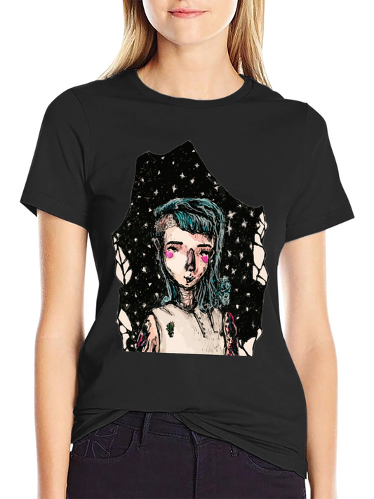 Unique Graphic T-Shirt - Artistic Portrait Design