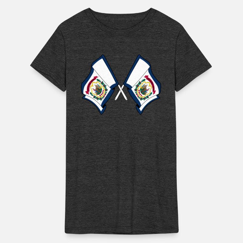 Two flags crossed West Virginia