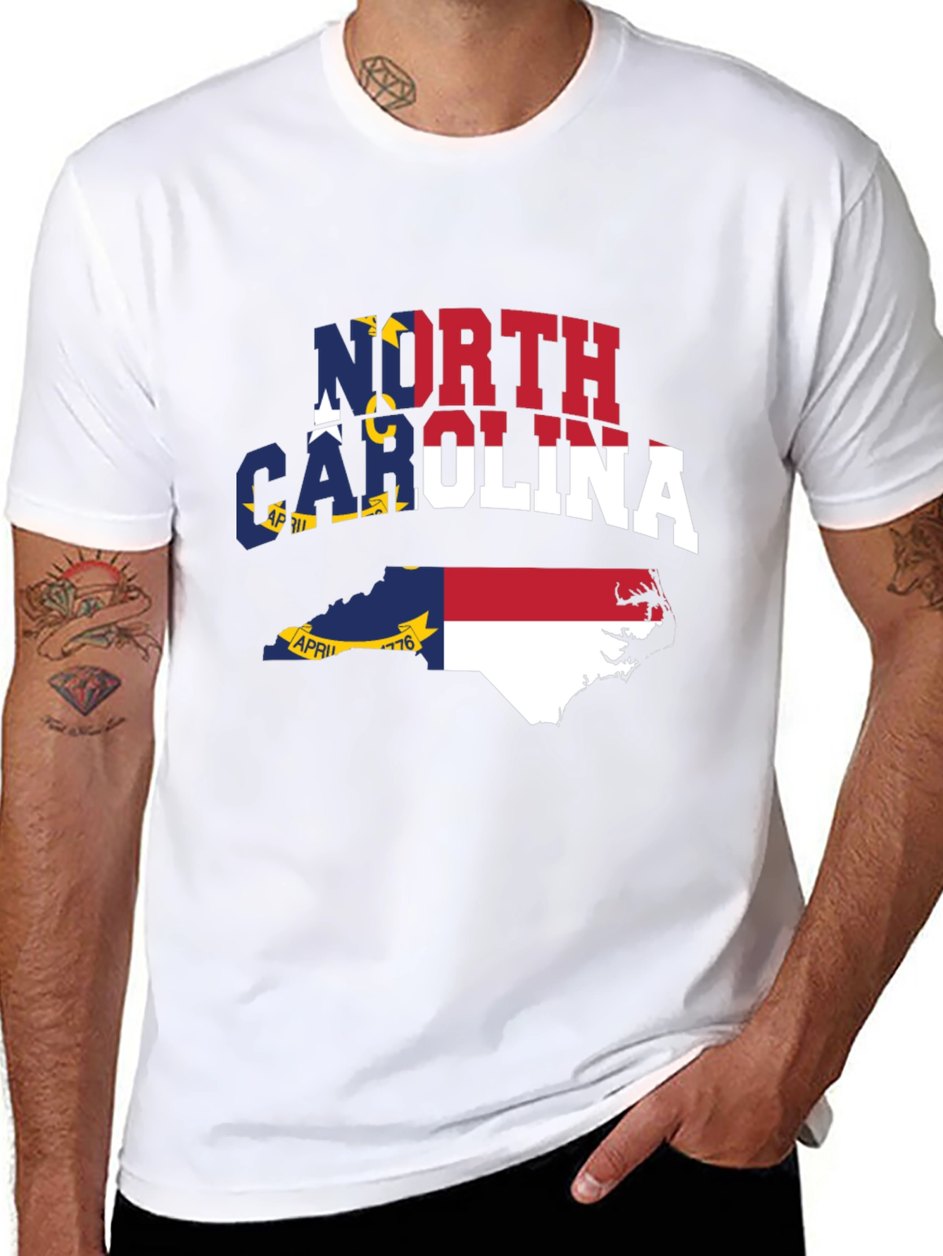 North Carolina Flag Graphic Tee