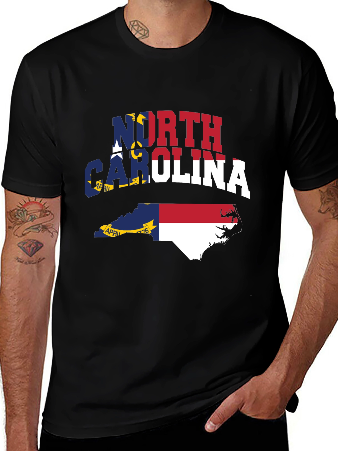 North Carolina Flag Graphic Tee
