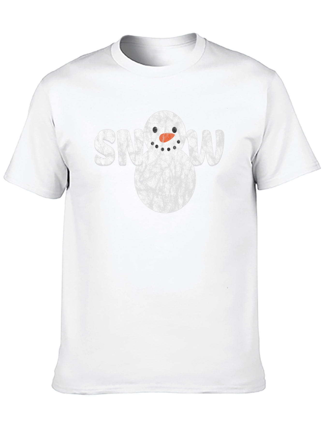 Snowman Graphic T-Shirt - Winter Holiday Style