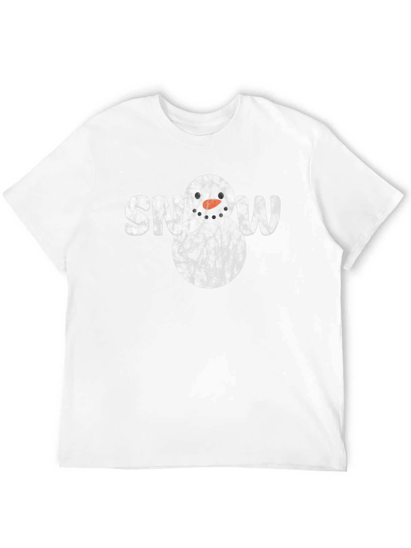 Snowman Graphic T-Shirt - Winter Holiday Style