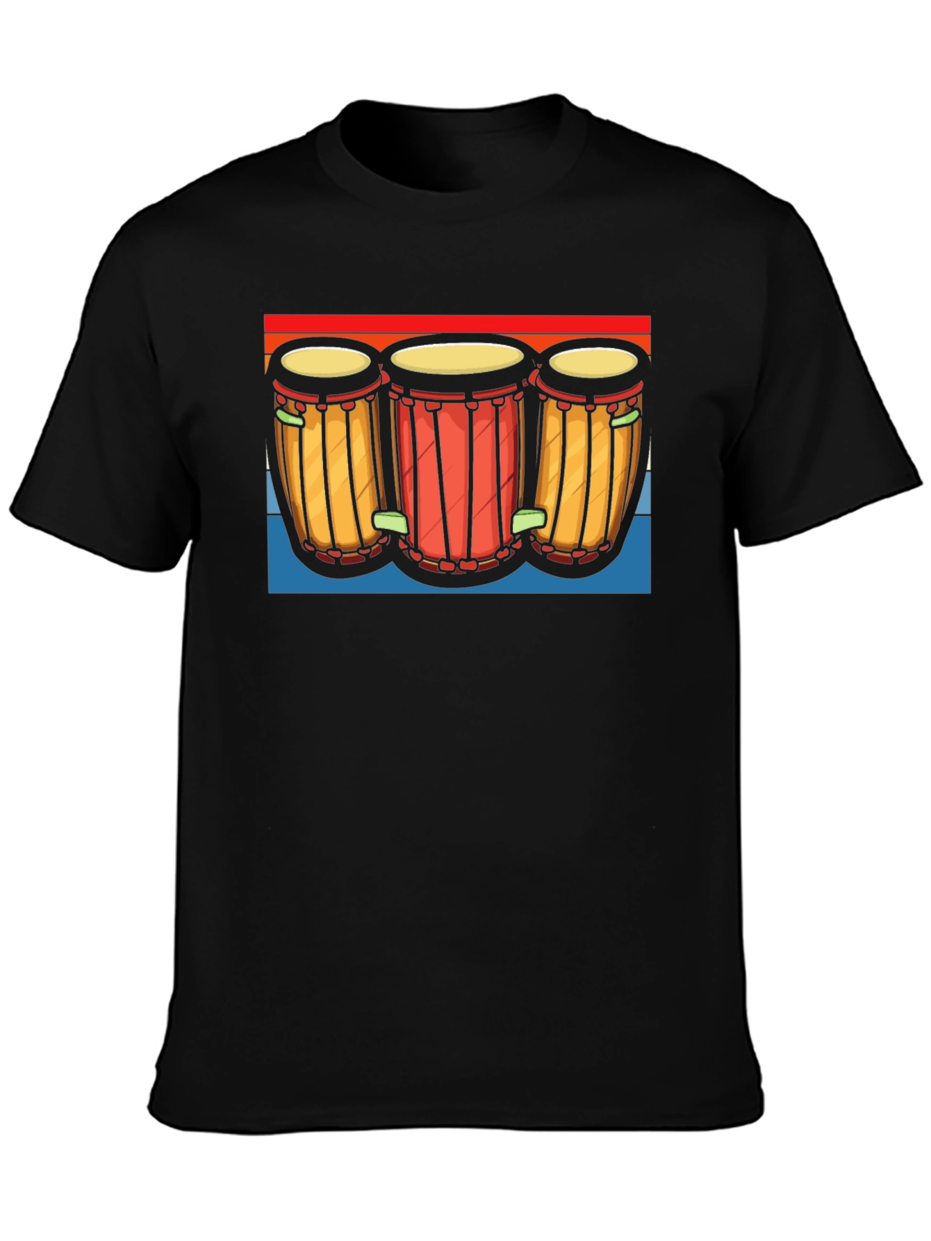 Retro Drum Graphic Tee - Music Lover Shirt
