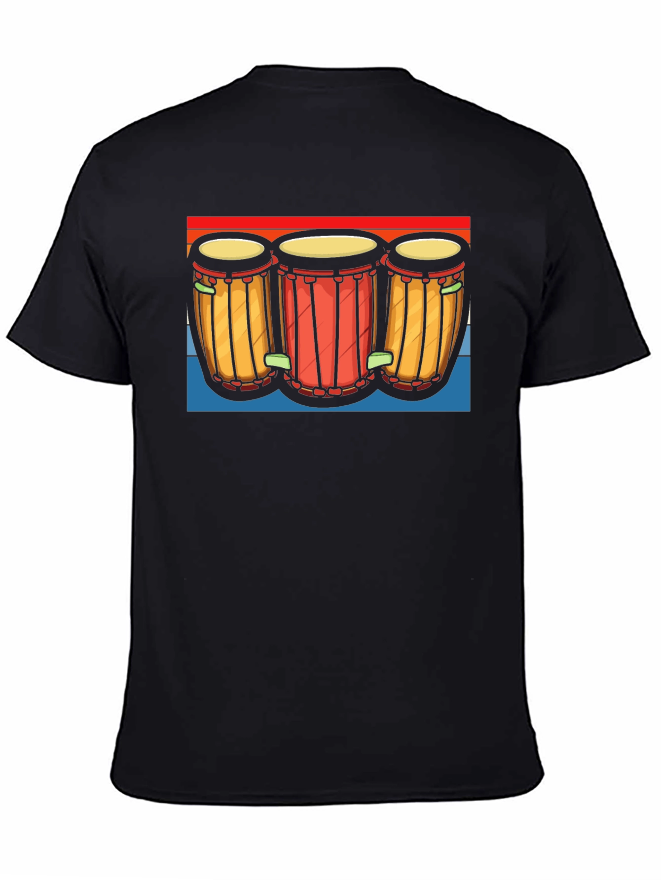 Retro Drum Graphic Tee - Music Lover Shirt