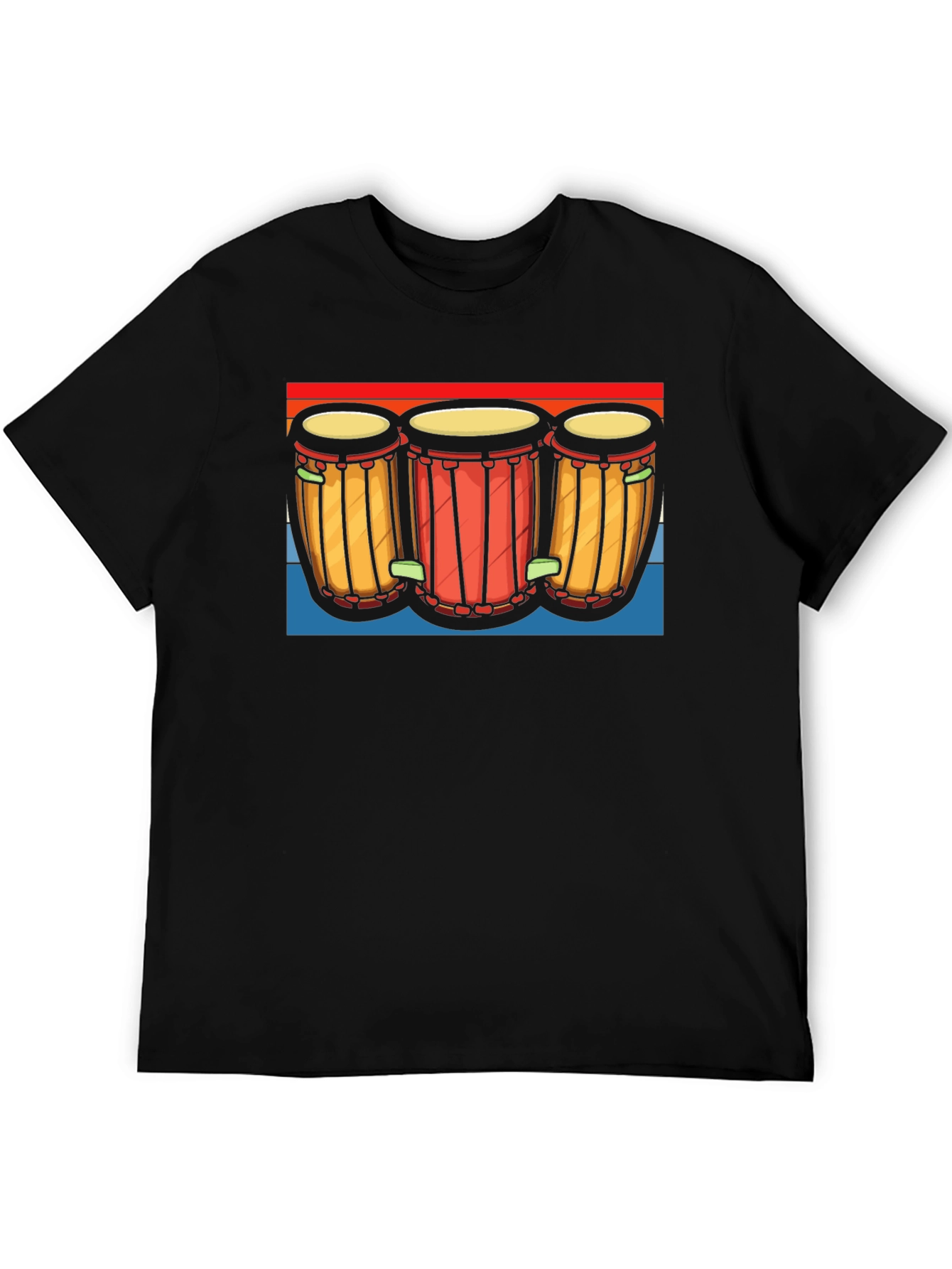 Retro Drum Graphic Tee - Music Lover Shirt