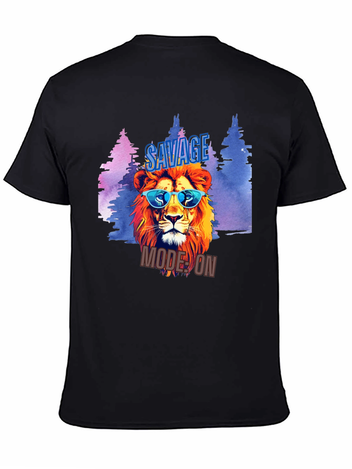 Savage Mode On Lion Graphic T-Shirt