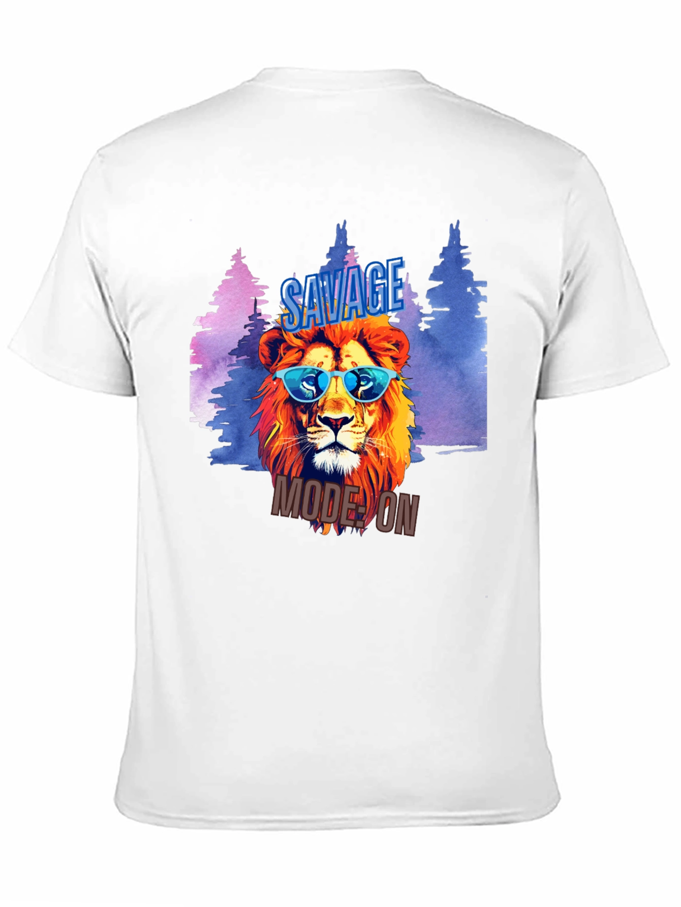 Savage Mode On Lion Graphic T-Shirt