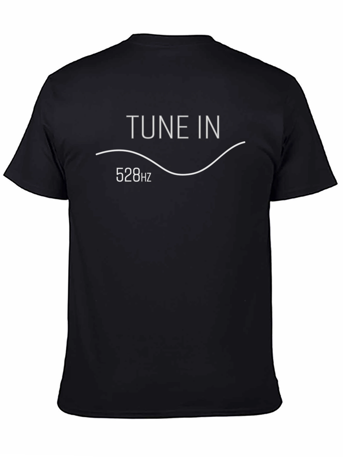Tune In 528Hz Graphic Tee - Mens Black T-Shirt