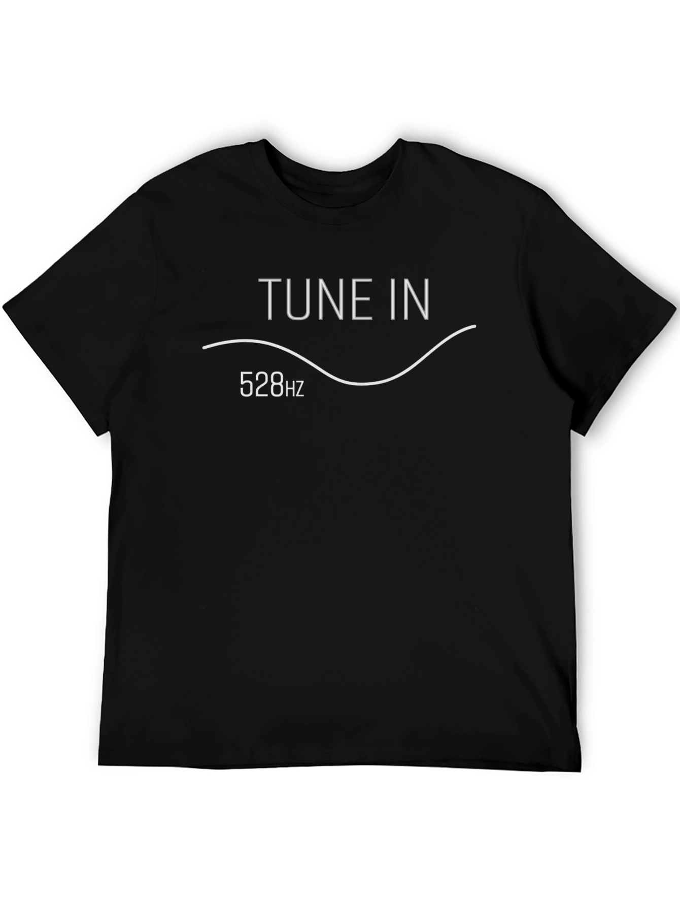 Tune In 528Hz Graphic Tee - Mens Black T-Shirt