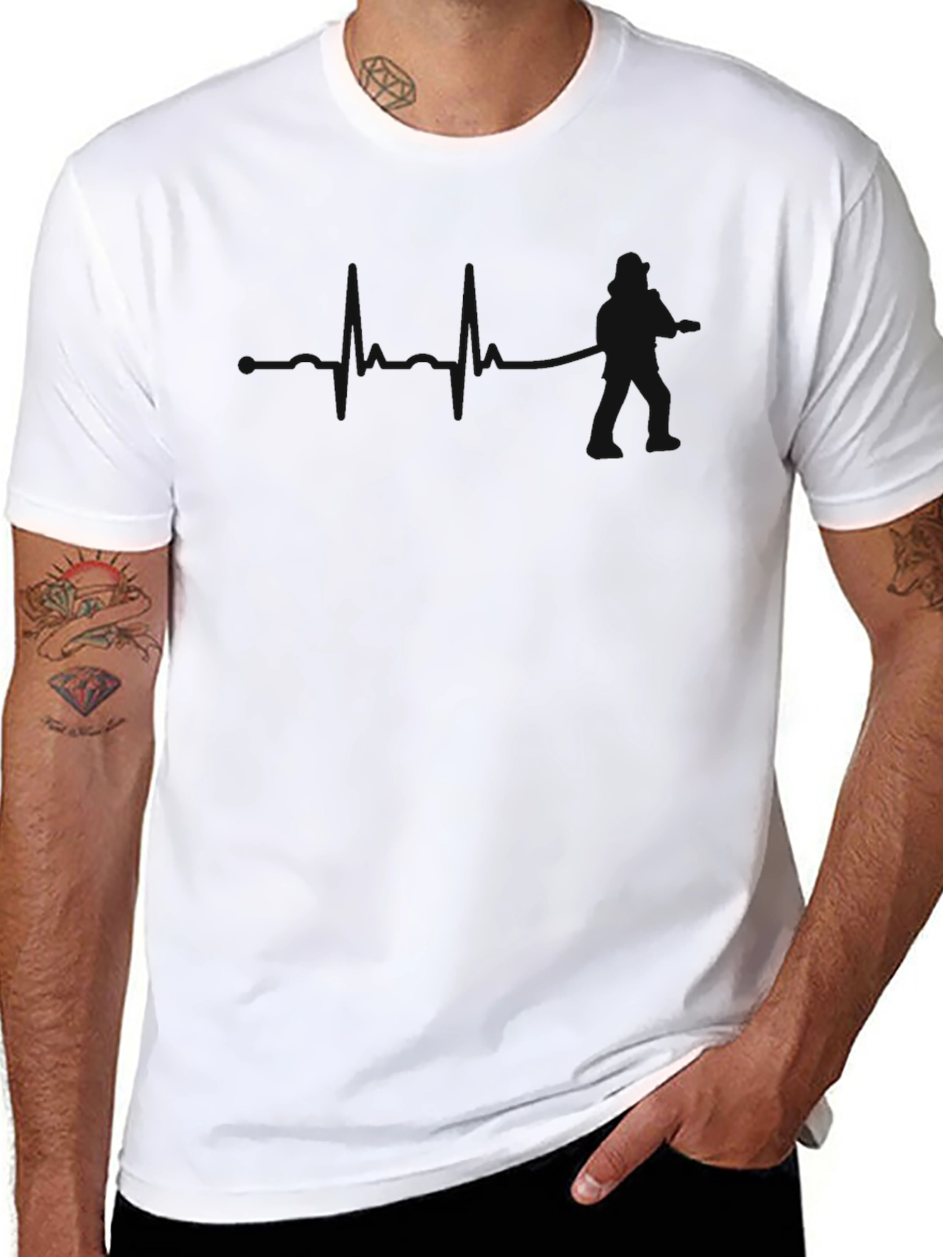 Mens Black Graphic T-Shirt