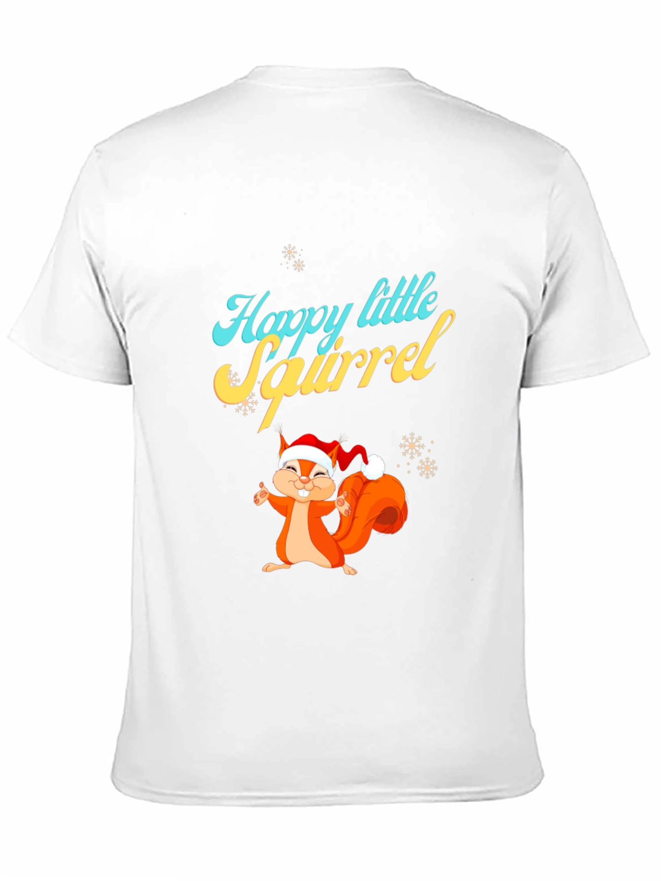 Happy Little Squirrel Christmas Graphic Tee