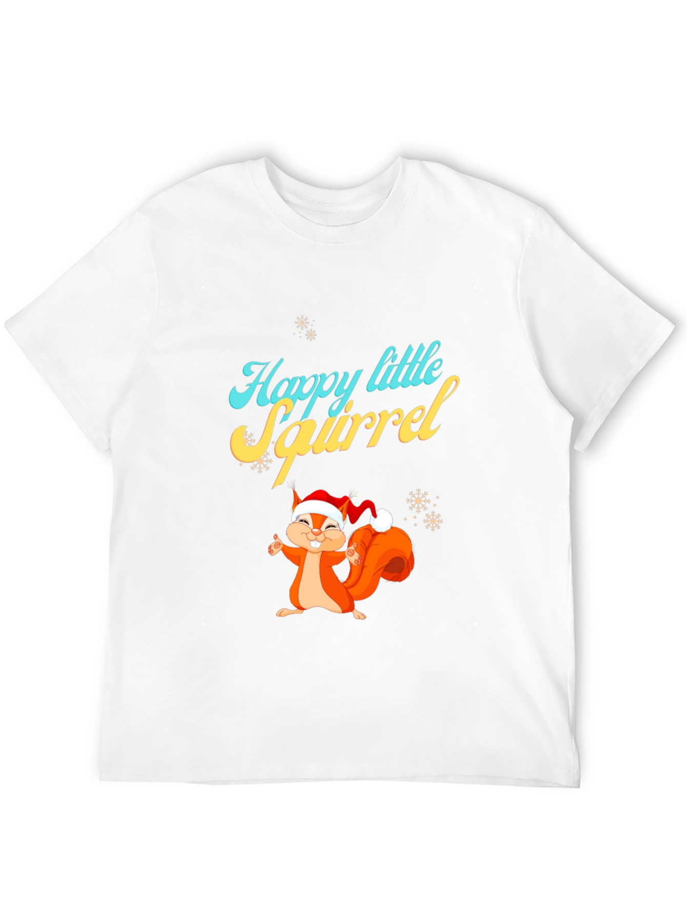 Happy Little Squirrel Christmas Graphic Tee