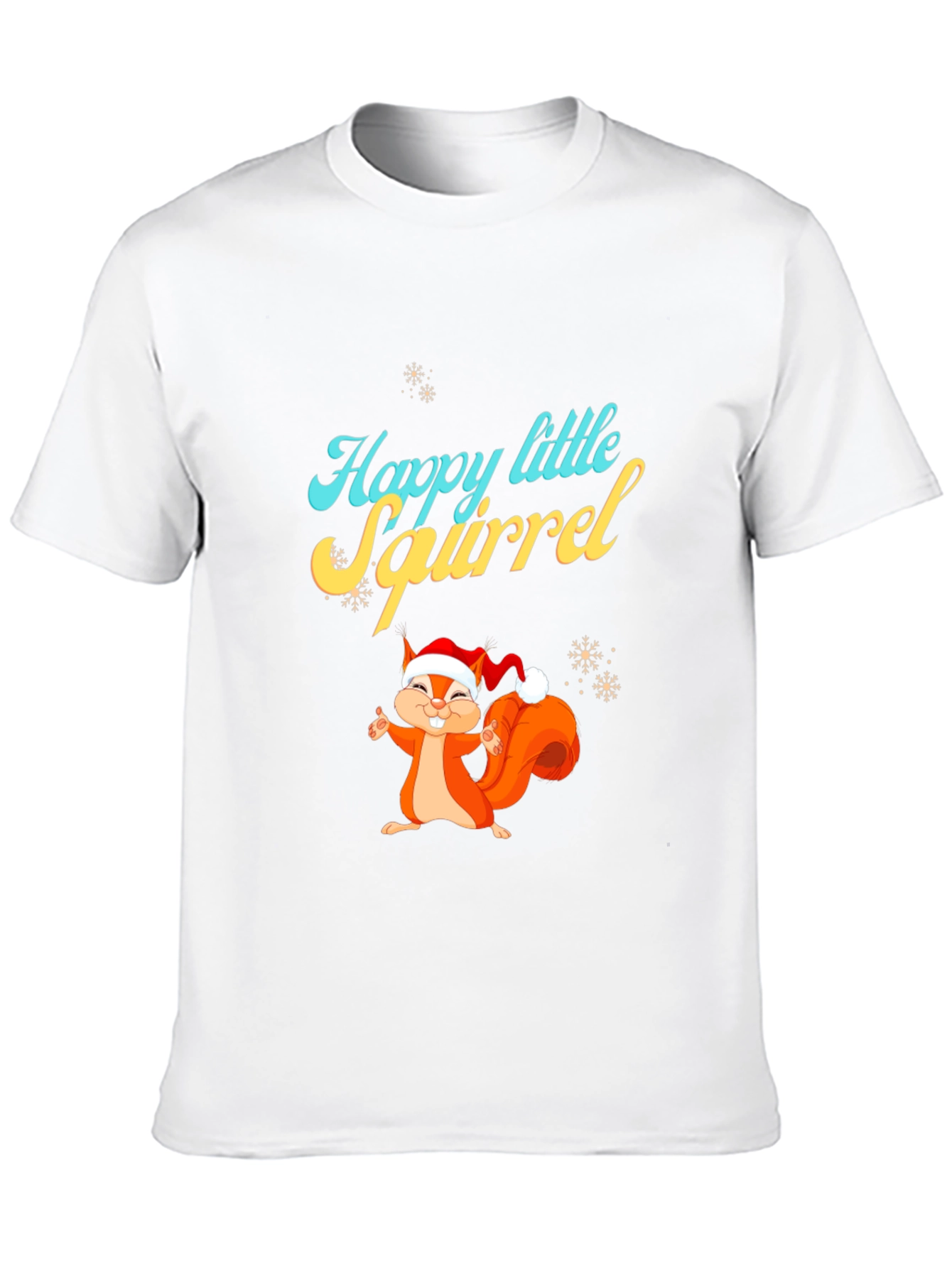 Happy Little Squirrel Christmas Graphic Tee