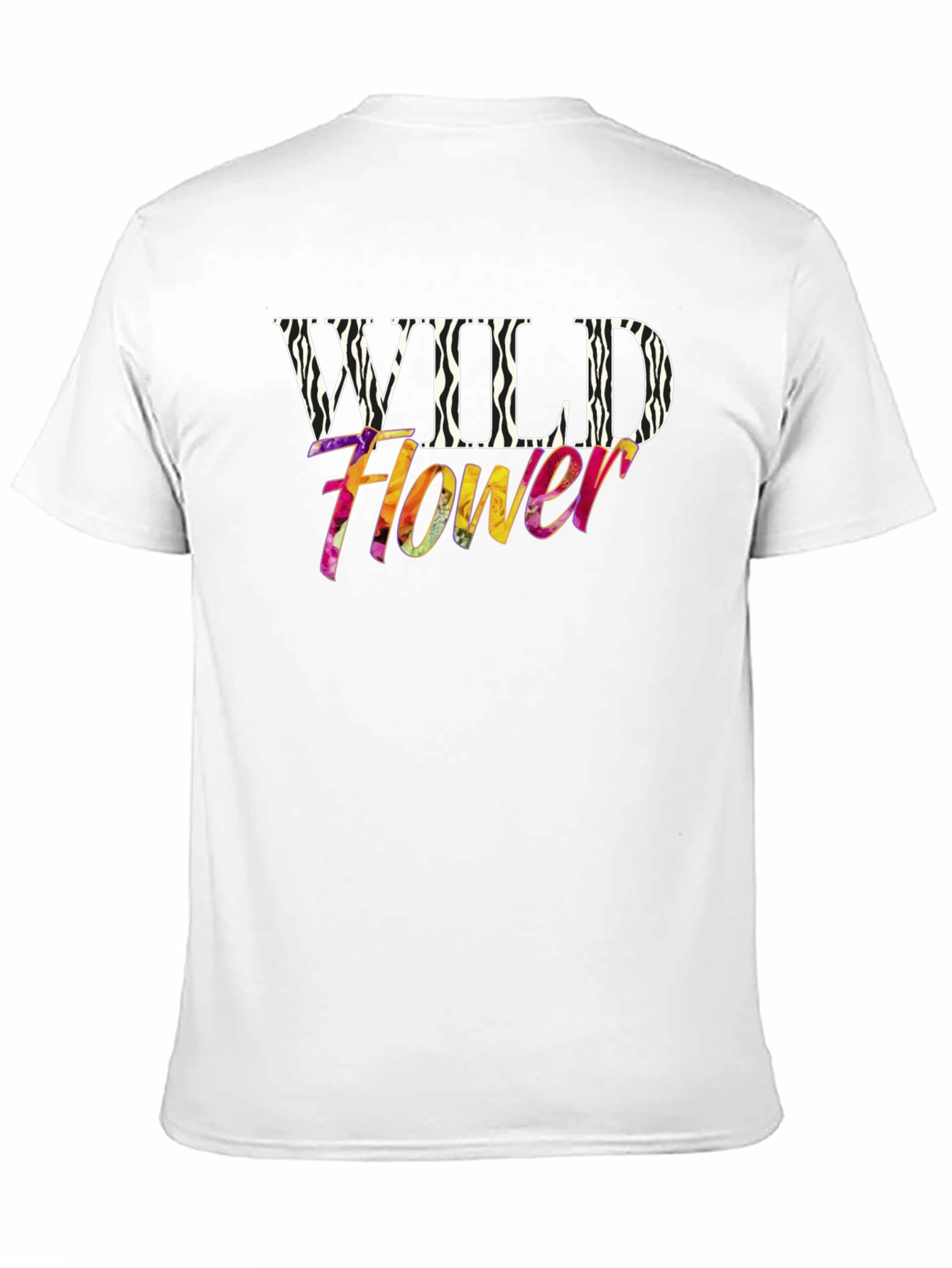 Wildflower Zebra Print Graphic T-Shirt