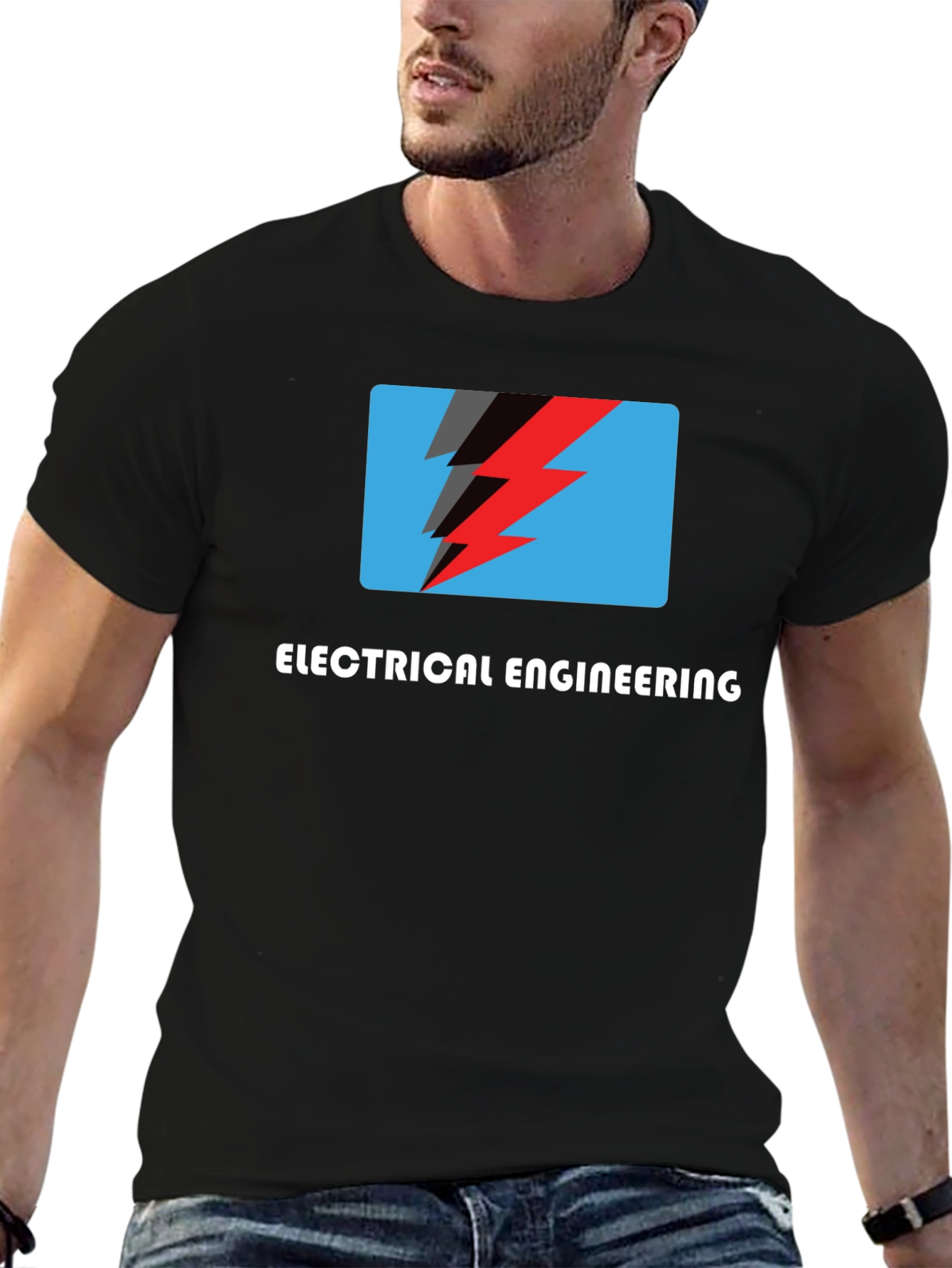 Electrical Engineering Lightning Bolt Graphic Tee