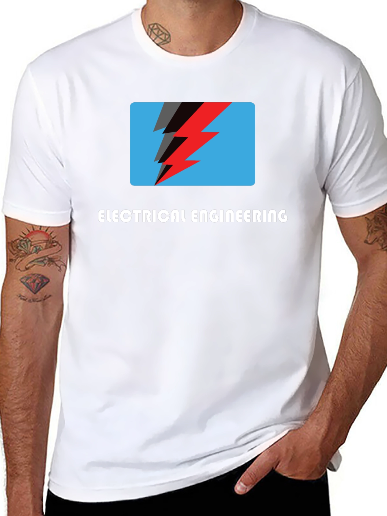 Electrical Engineering Lightning Bolt Graphic Tee