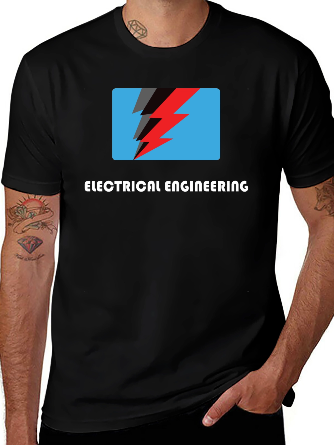 Electrical Engineering Lightning Bolt Graphic Tee