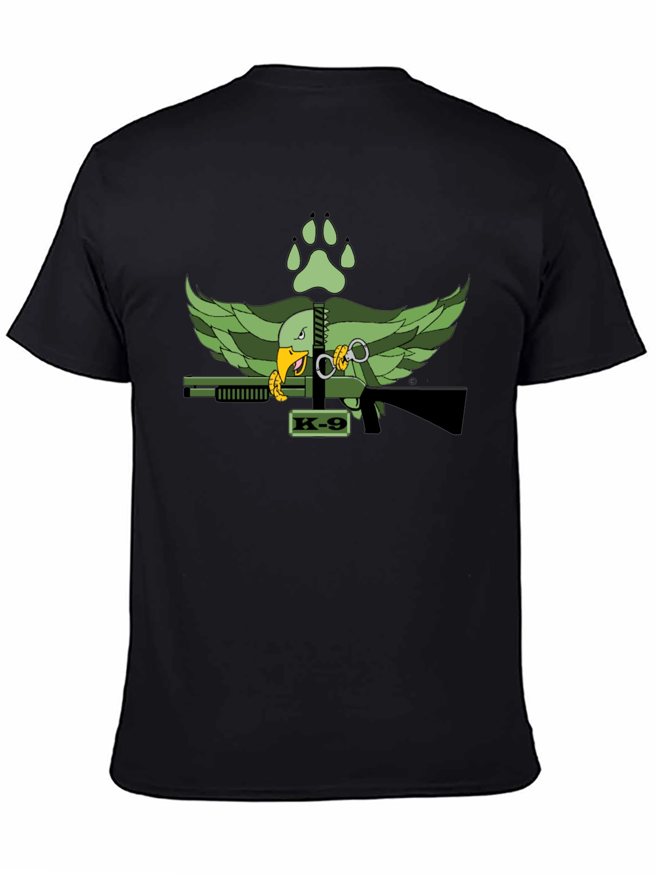 K-9 Unit T-Shirt - Eagle and Paw Print Design