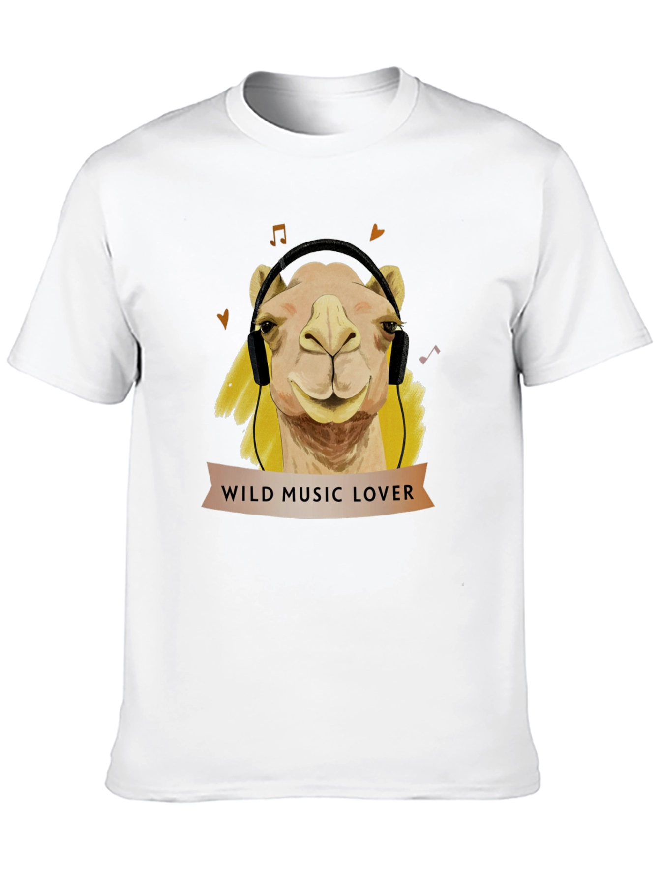 Wild Music Lover Camel T-Shirt