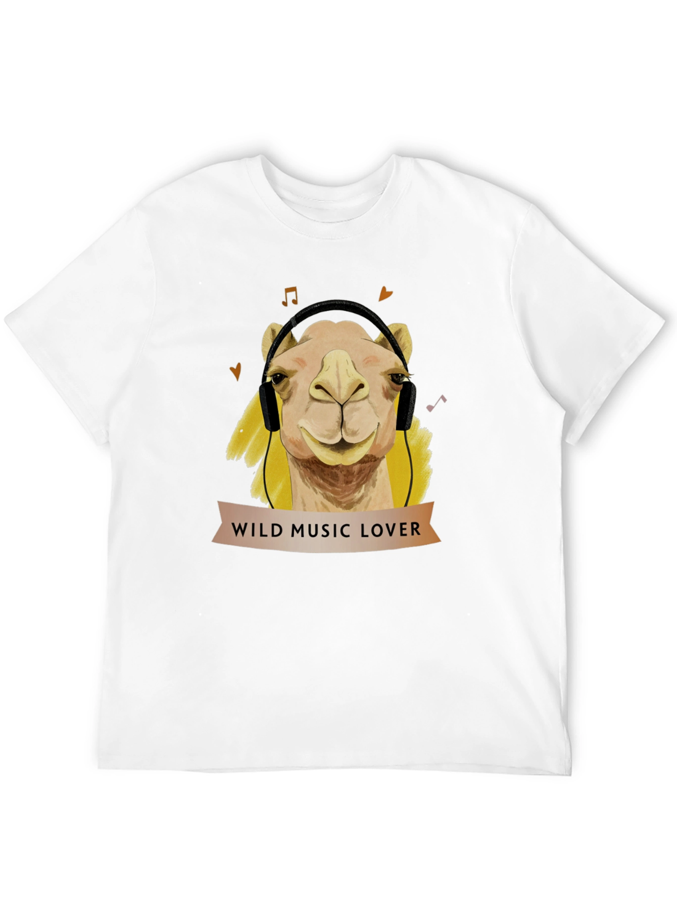 Wild Music Lover Camel T-Shirt