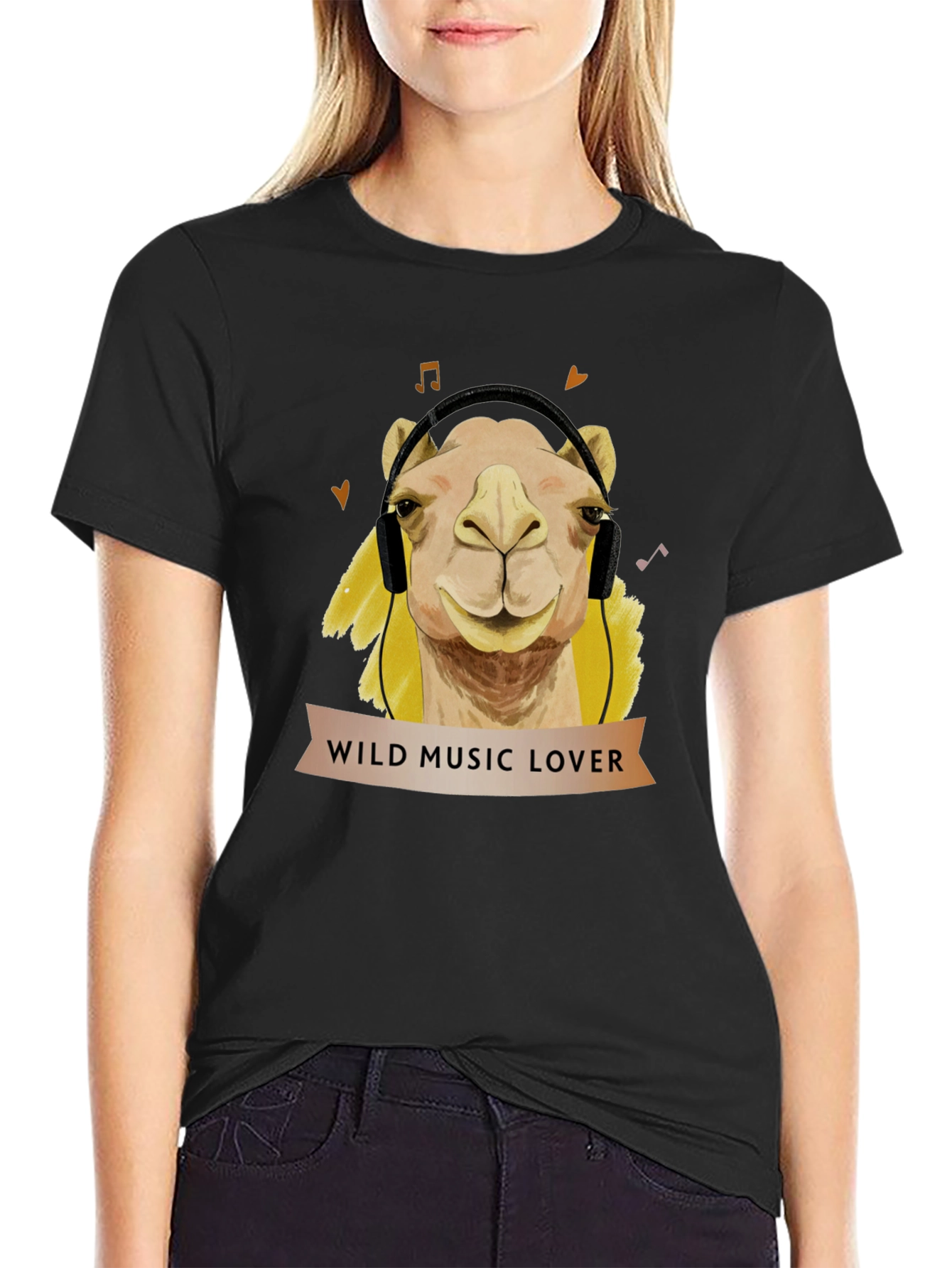 Wild Music Lover Camel T-Shirt