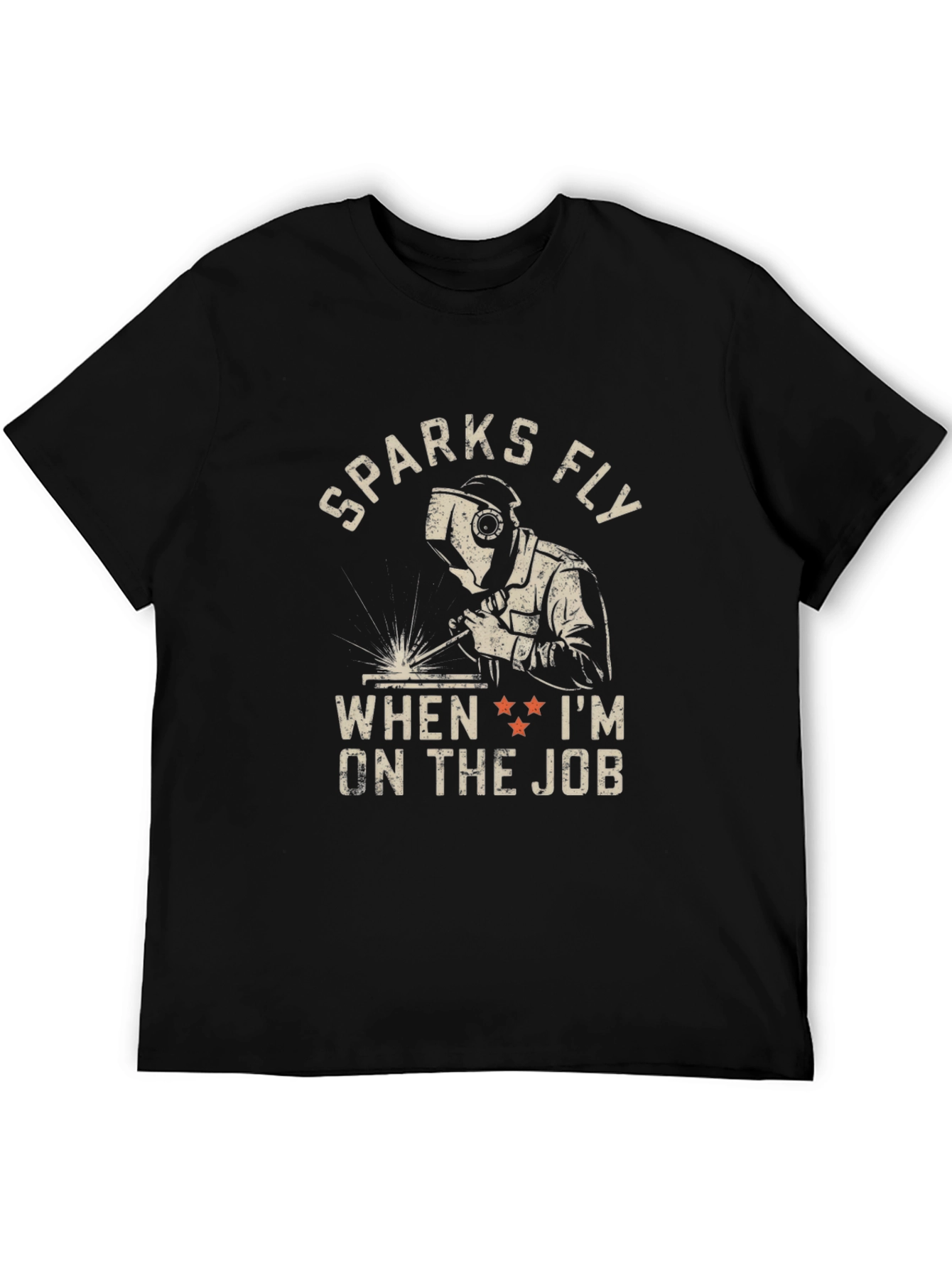 Sparks Fly Welder Graphic Tee - Black