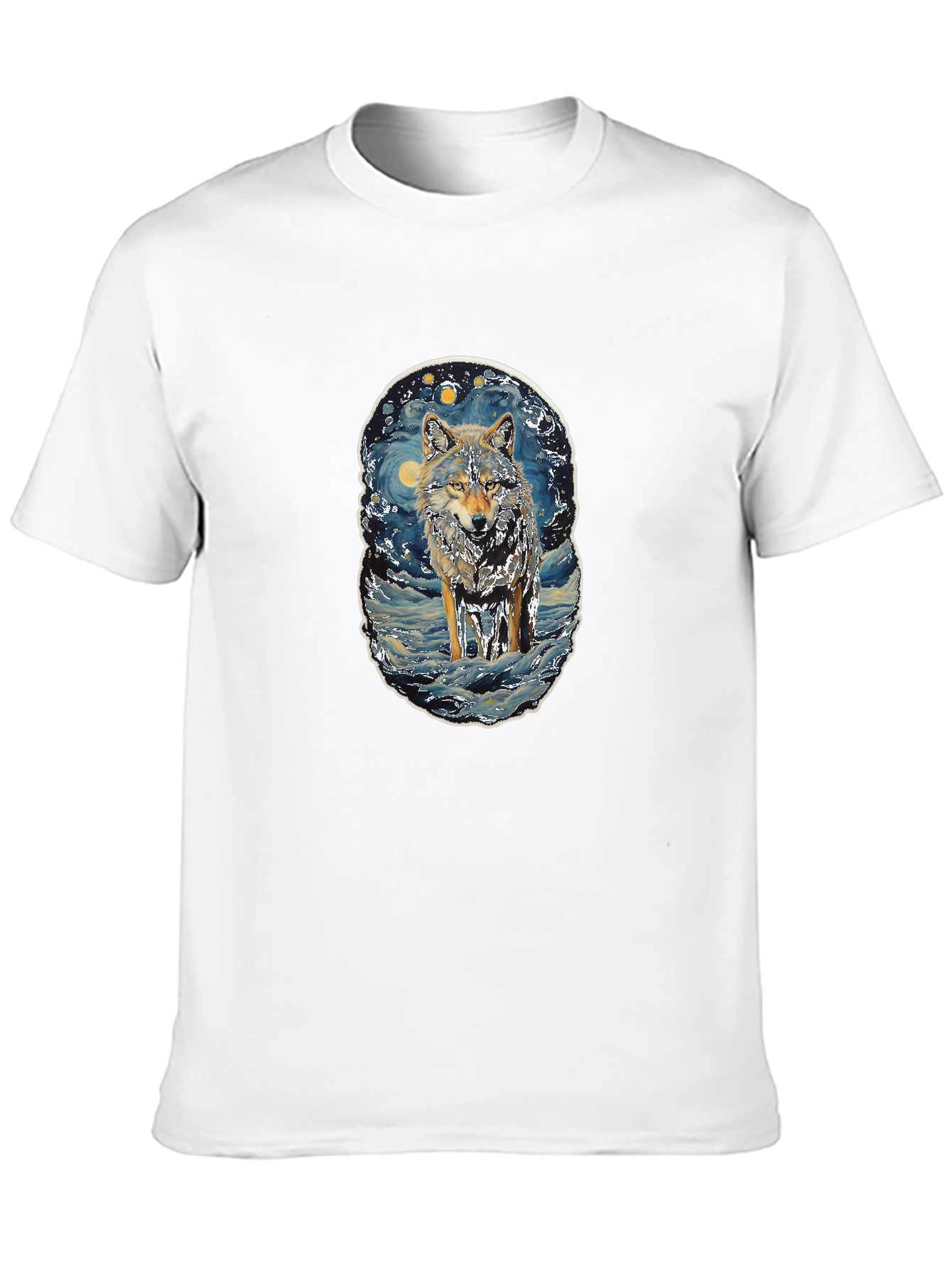 Wolf Starry Night T-Shirt