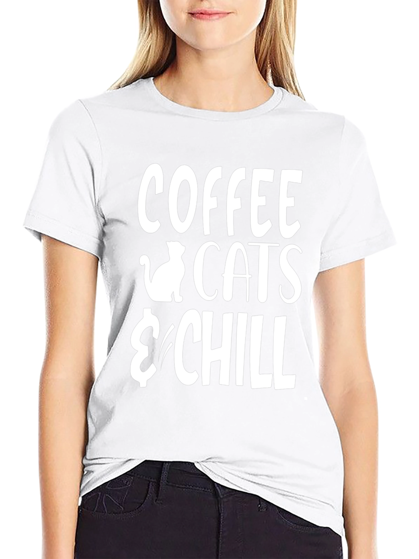 Coffee Cats & Chill Graphic T-Shirt