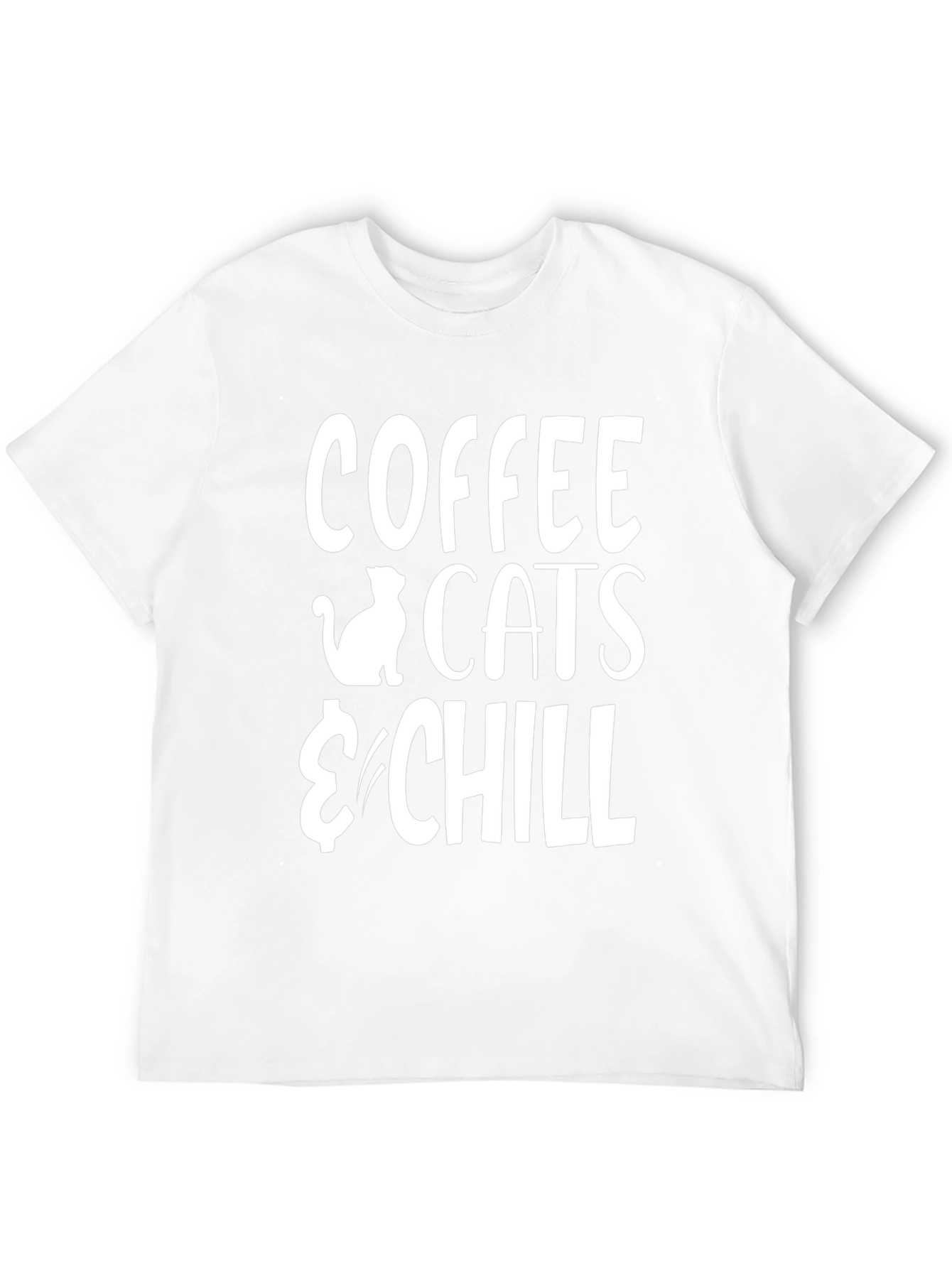 Coffee Cats & Chill Graphic T-Shirt