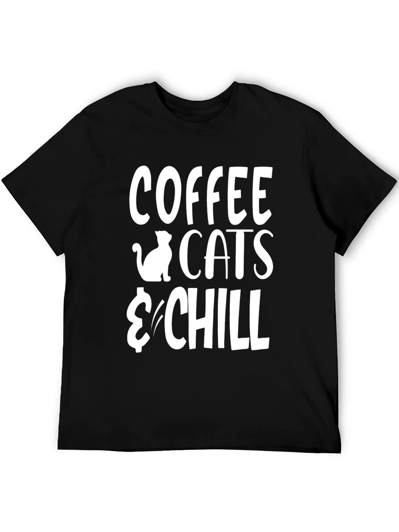 Coffee Cats & Chill Graphic T-Shirt