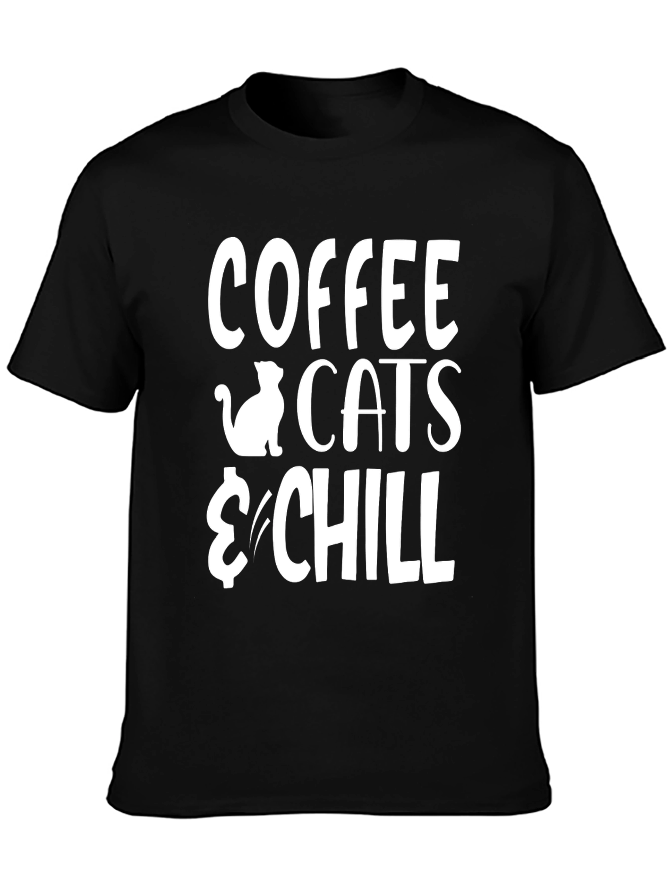 Coffee Cats & Chill Graphic T-Shirt