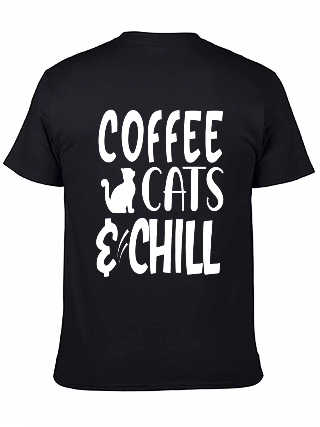 Coffee Cats & Chill Graphic T-Shirt