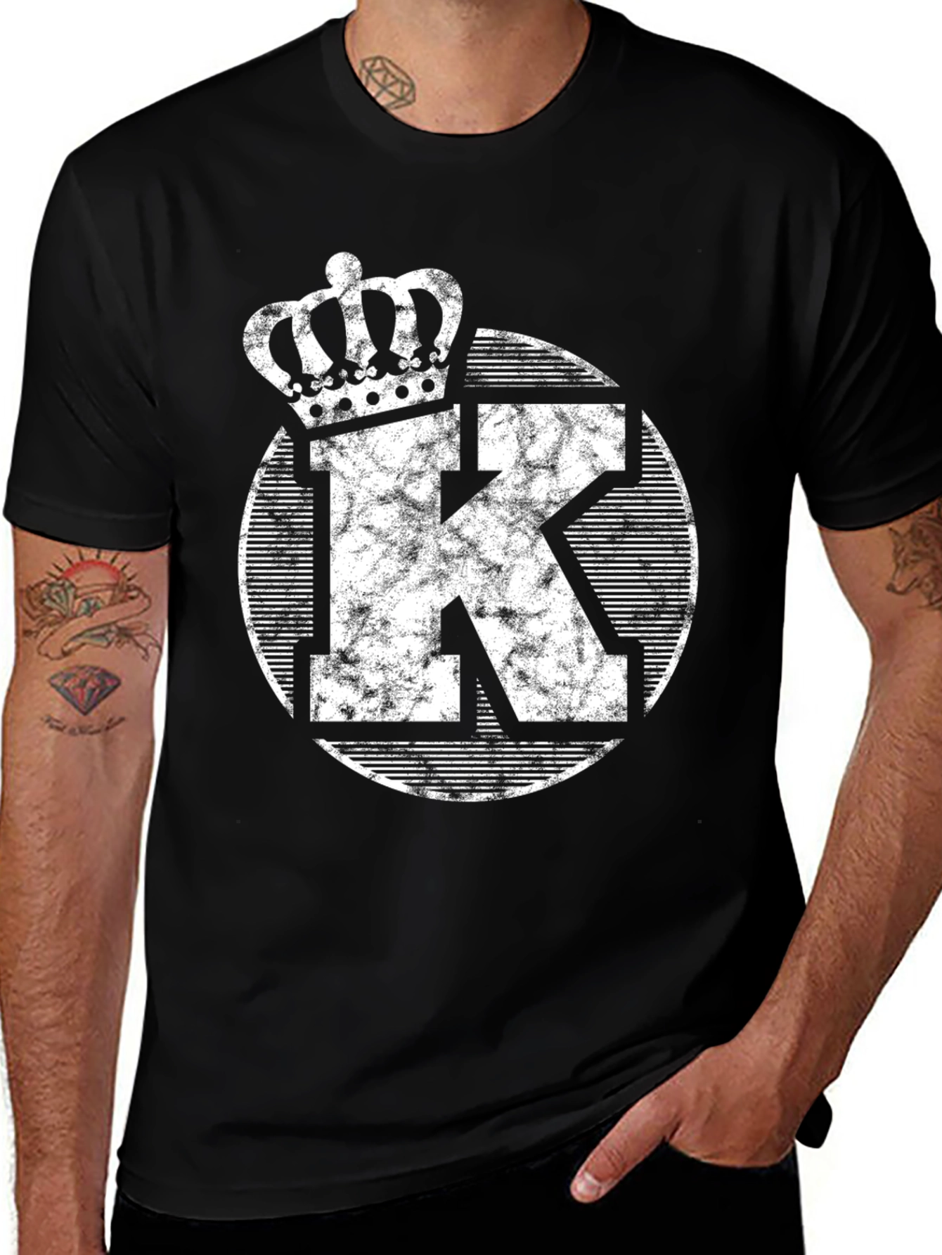 King K Crown Graphic Tee - Mens Black T-Shirt