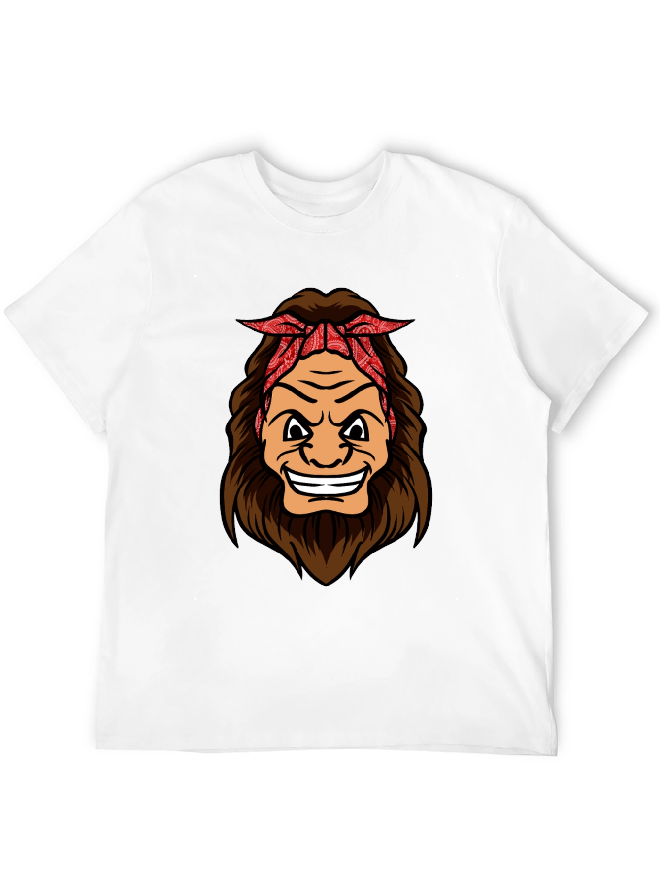 Cartoon Sasquatch Graphic Tee - Black