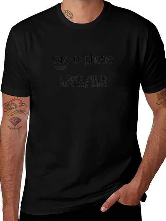 Saxophone Definition Graphic T-Shirt - Musician Tee
