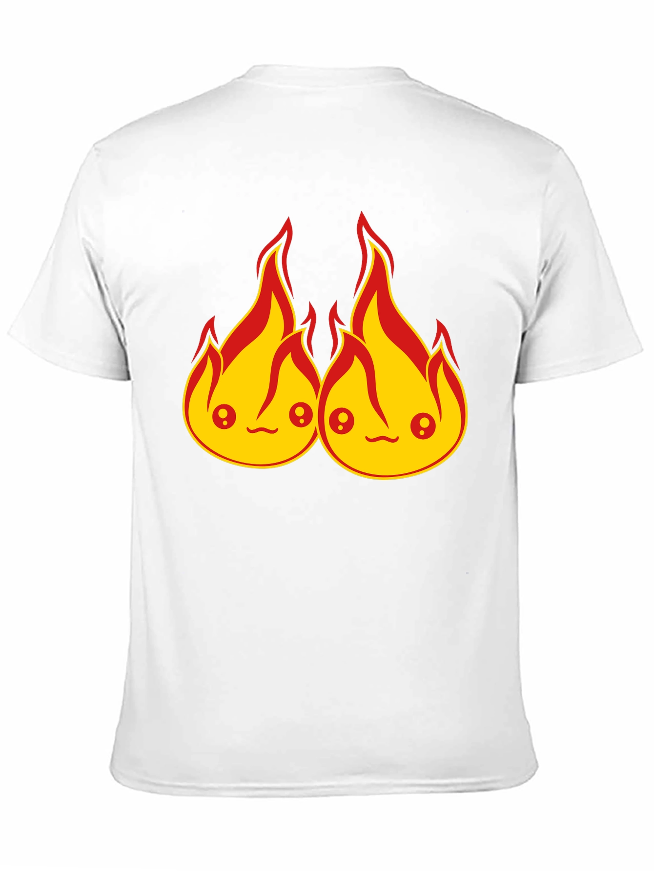 Kawaii Fire Flames Graphic T-Shirt - Cute Design