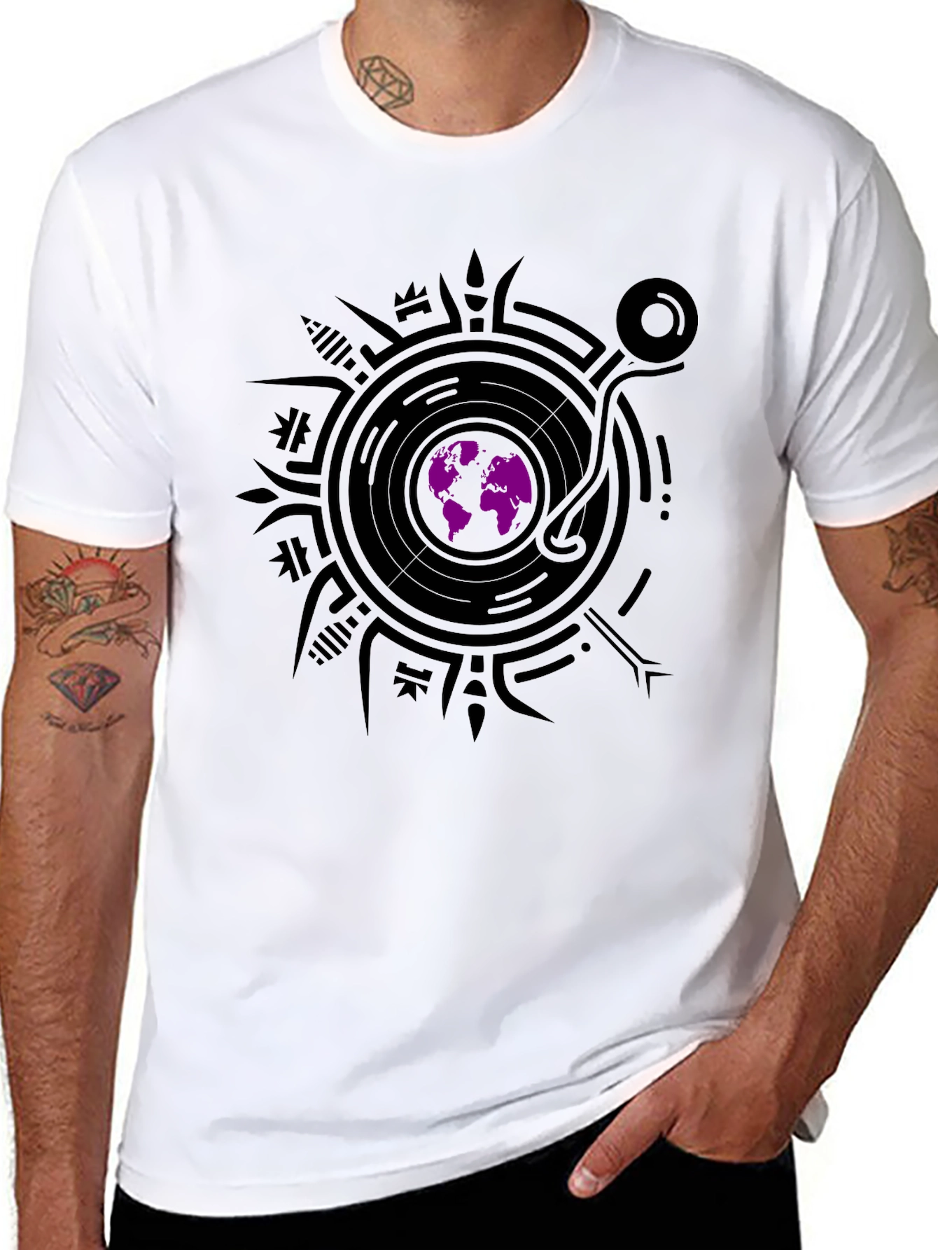 World Music Black T-Shirt