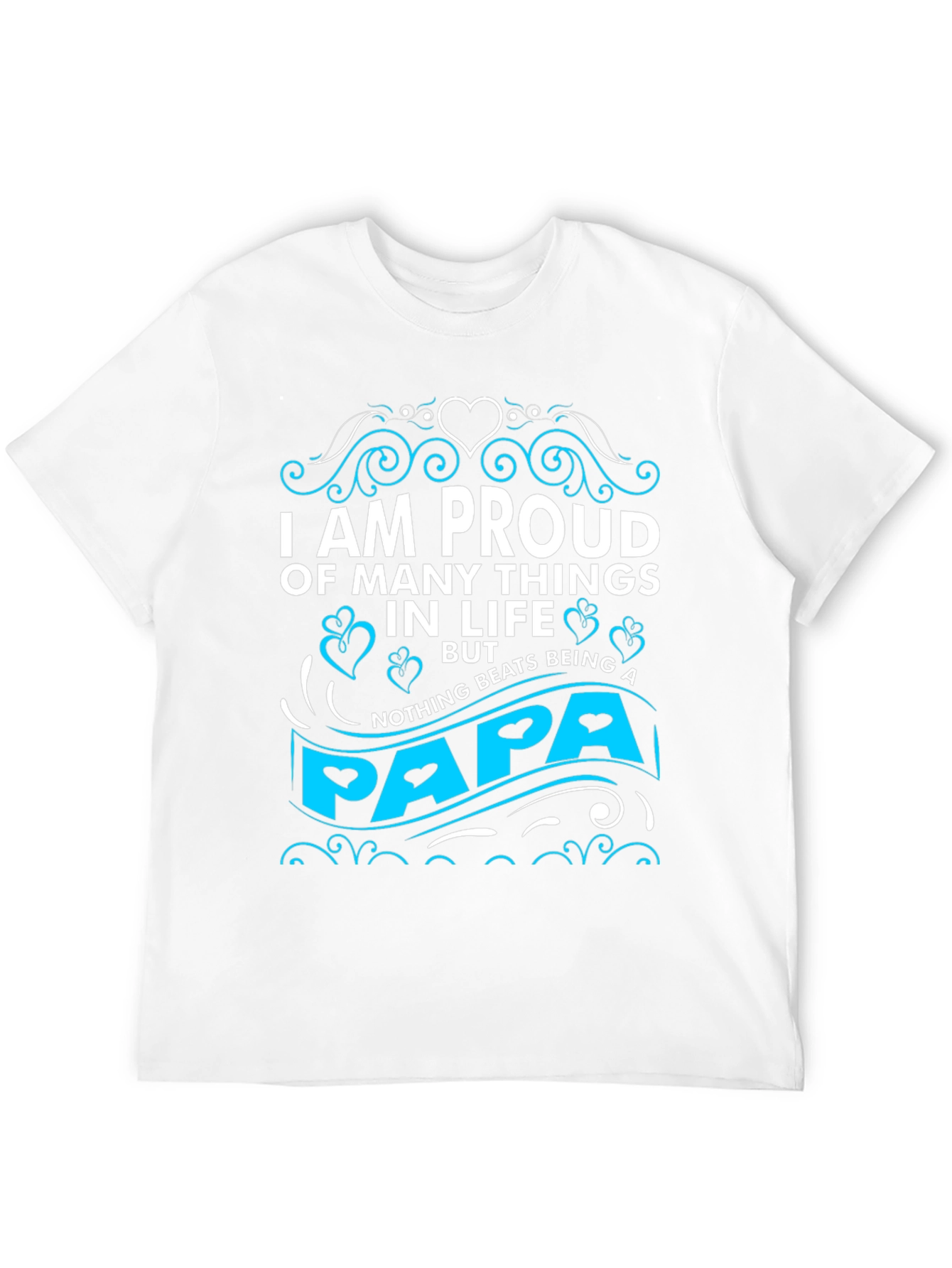 Proud Papa Graphic T-Shirt - Black